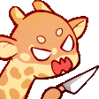 giraffeknifeq Slack emoji
