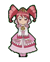 anime girl pink dress Slack emoji