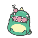 dinosaur cryq Slack emoji