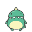 dinosaur squareq Slack emoji