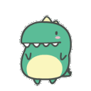 dinosaur thinkq Slack emoji