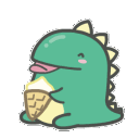 dinosaur icecreamq Slack emoji