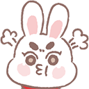 bunny pout sassy Slack emoji