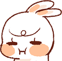 bunny pout cheeks Slack emoji