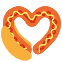 hot dog heartq Slack emoji