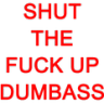 shut up dumbass red Slack emoji