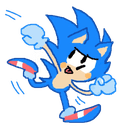 sonic running fast Slack emoji