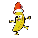 santa bananaq Slack emoji