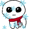 snowman scarf shiver Slack emoji