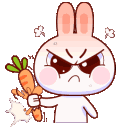 angry bunnyq Slack emoji