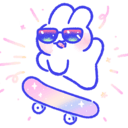 bunny skateboardq Slack emoji