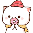 kitty with cookieq Slack emoji