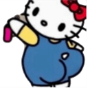 hello kitty bootyq Slack emoji