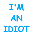 im an idiotq Slack emoji