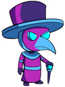 plague doctor hat cane Slack emoji