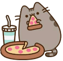 pusheeneatingq Slack emoji