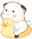white panda duckyq Slack emoji