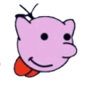 pink dog smile Slack emoji