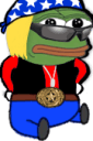 pepe star spangled hat Slack emoji