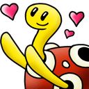 snake heart hug Slack emoji
