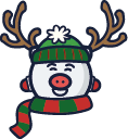 piggy reindeerq Slack emoji