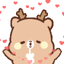 reindeer heartsq Slack emoji