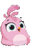 pink chick big eyes Slack emoji