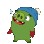 green blob beanie tongue Slack emoji