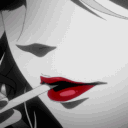 red lips smoking Slack emoji