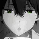 girl surprised green eyes Slack emoji