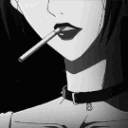 girl smoking choker Slack emoji