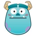 sulley flushedq Slack emoji