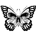 butterfly skullq Slack emoji