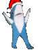 left shark christmas Slack emoji
