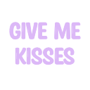 give me kisses text Slack emoji