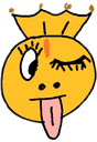 cult wink tongue out Slack emoji