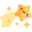 kawaii shooting starq Slack emoji