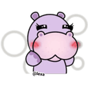 hippo cuteq Slack emoji