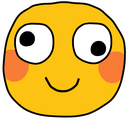 googly smile blush Slack emoji