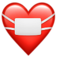 heart with mask Slack emoji