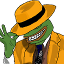 frog dapper hat tip Slack emoji