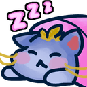 cat sleepy zzzq Slack emoji