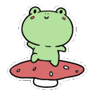 frog happy mushroomq Slack emoji