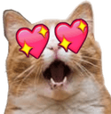 cat heart eyes Slack emoji