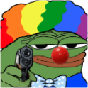 pepe clown gun Slack emoji