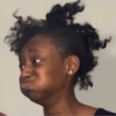 girl puff cheeks Slack emoji