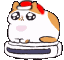 cat roomba christmas Slack emoji