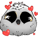 owl heartsq Slack emoji