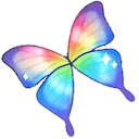 butterfly rainbow sparkle Slack emoji