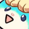 blonde chibi gasp Slack emoji